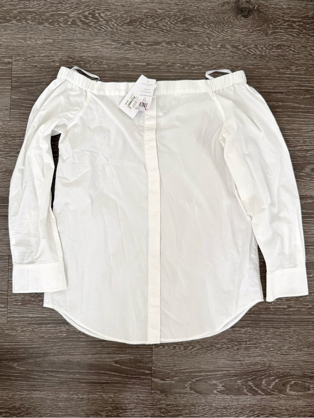 Equipment Femme “Gretchen” White Off-the-Shoulder Top NWT Size XS